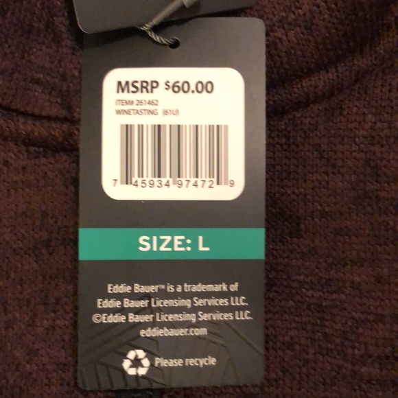 Eddie Bauer sweater fleece - Picture 3 of 3